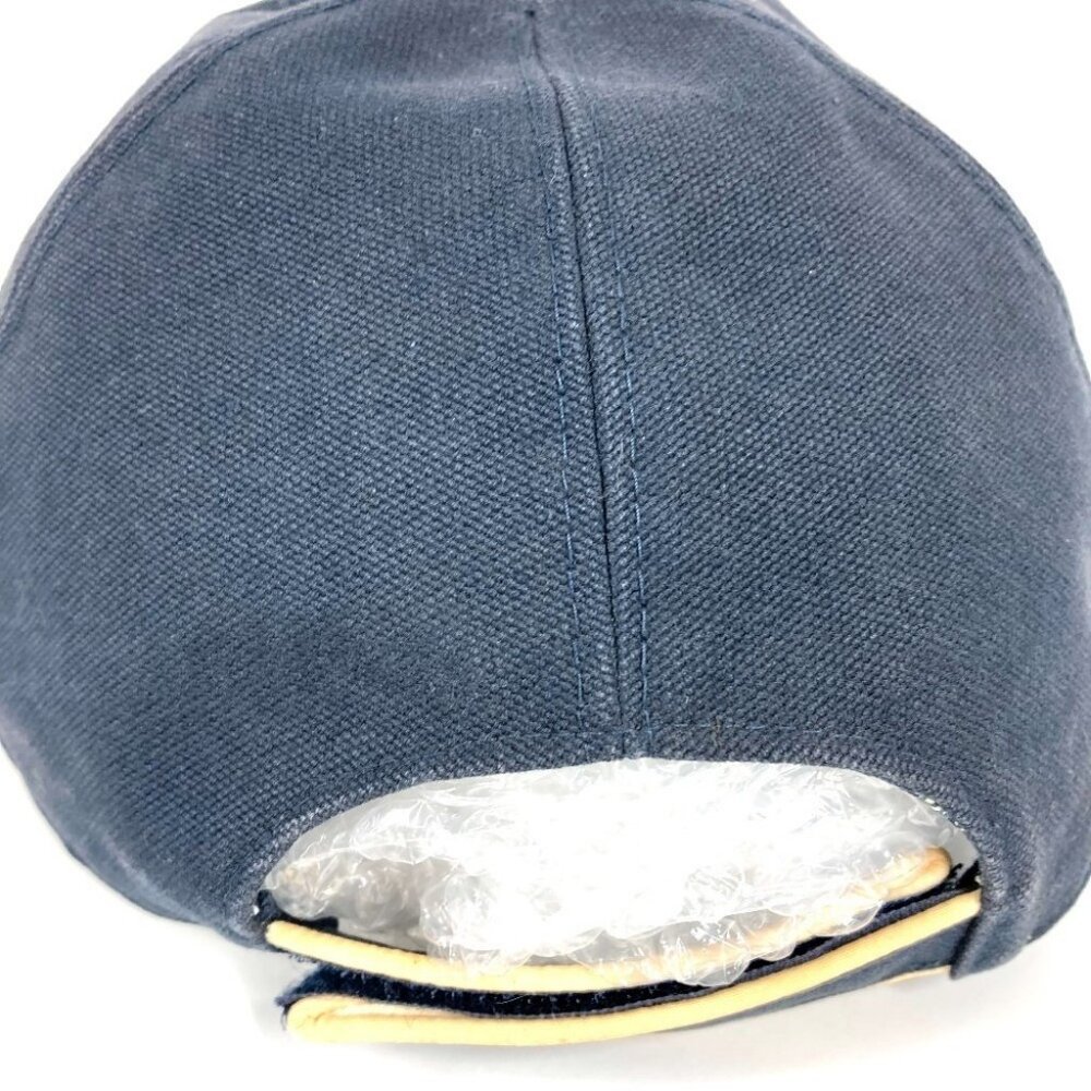 CHANEL Sports CC CC Mark logo hat cap baseball cap cotton Navy/Red - Picture 16 of 16